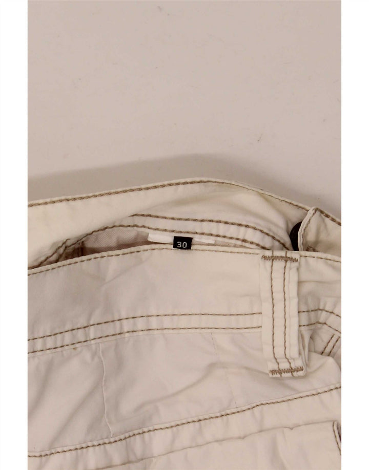 Shorts cargo masculino Murphy & Nye W30 médio branco