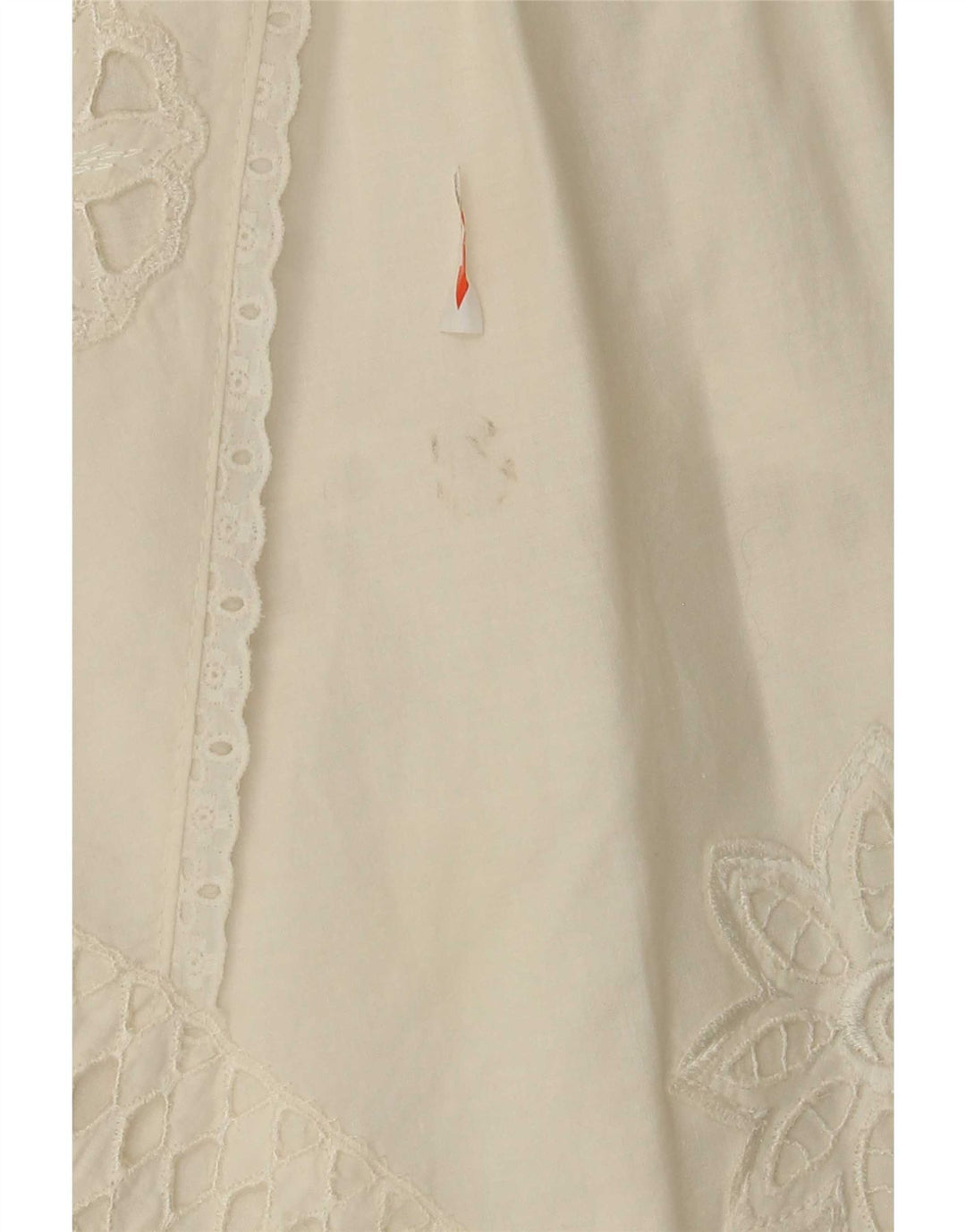 Saia larga feminina vintage W26 pequena branca
