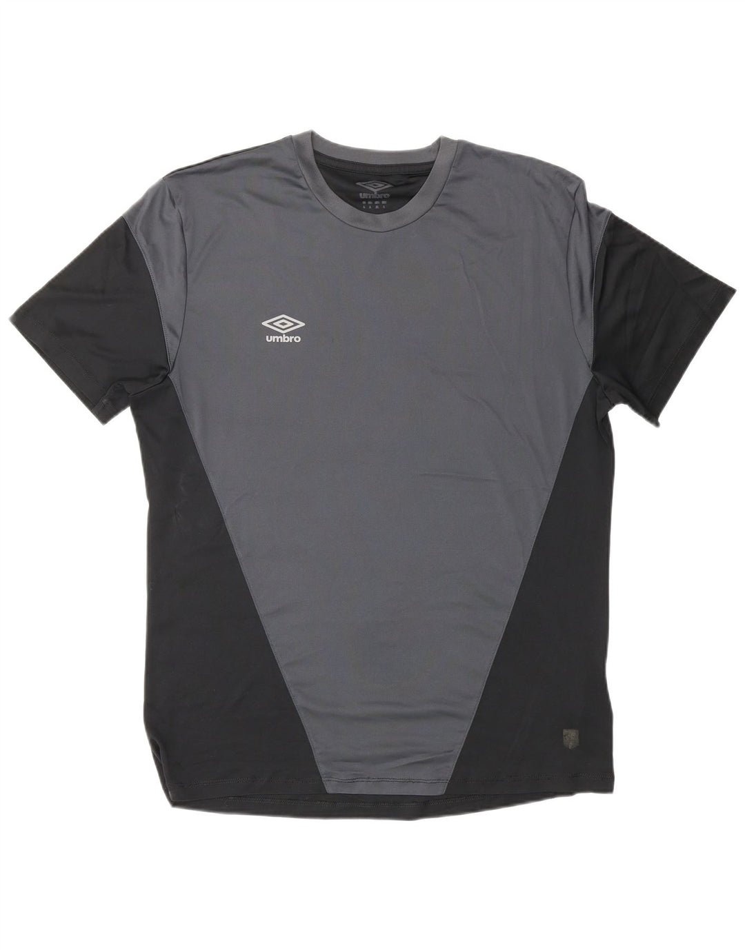 Camiseta masculina UMBRO grande poliéster colorblock preto