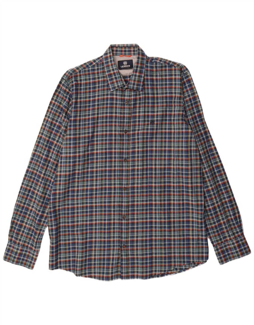 Lerros Camisa Stretch Masculina XL Azul Marinho Xadrez