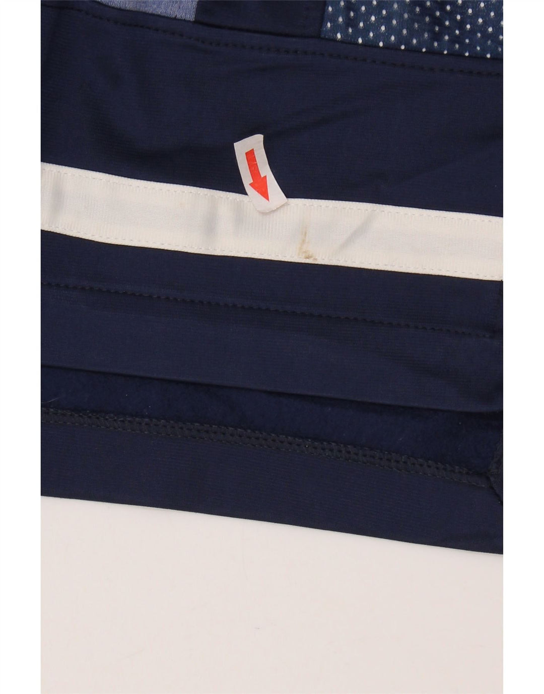 Jaqueta ASICS masculina com agasalho gráfico grande bloco colorido azul marinho