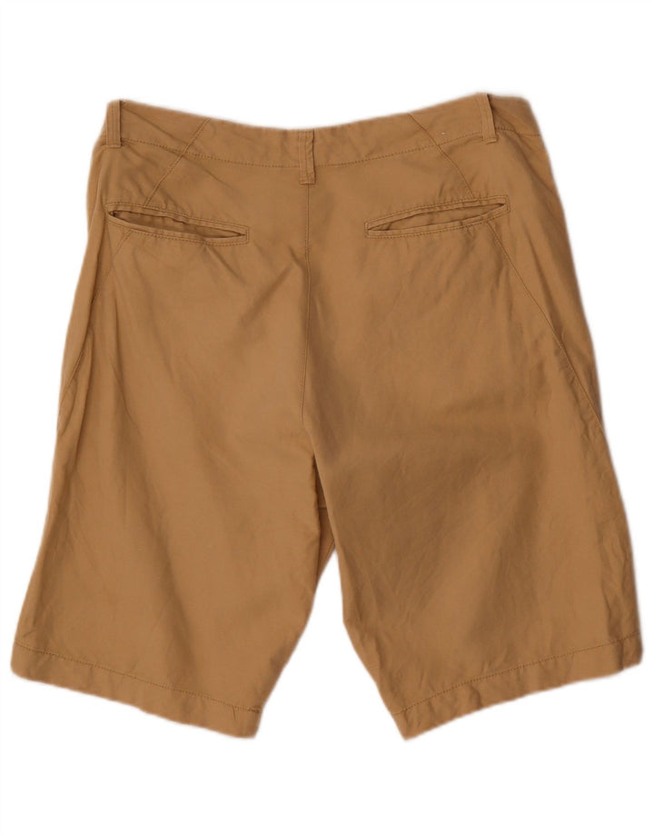 Benetton Mens Chino Shorts IT 48 Médio W34 Algodão Bege