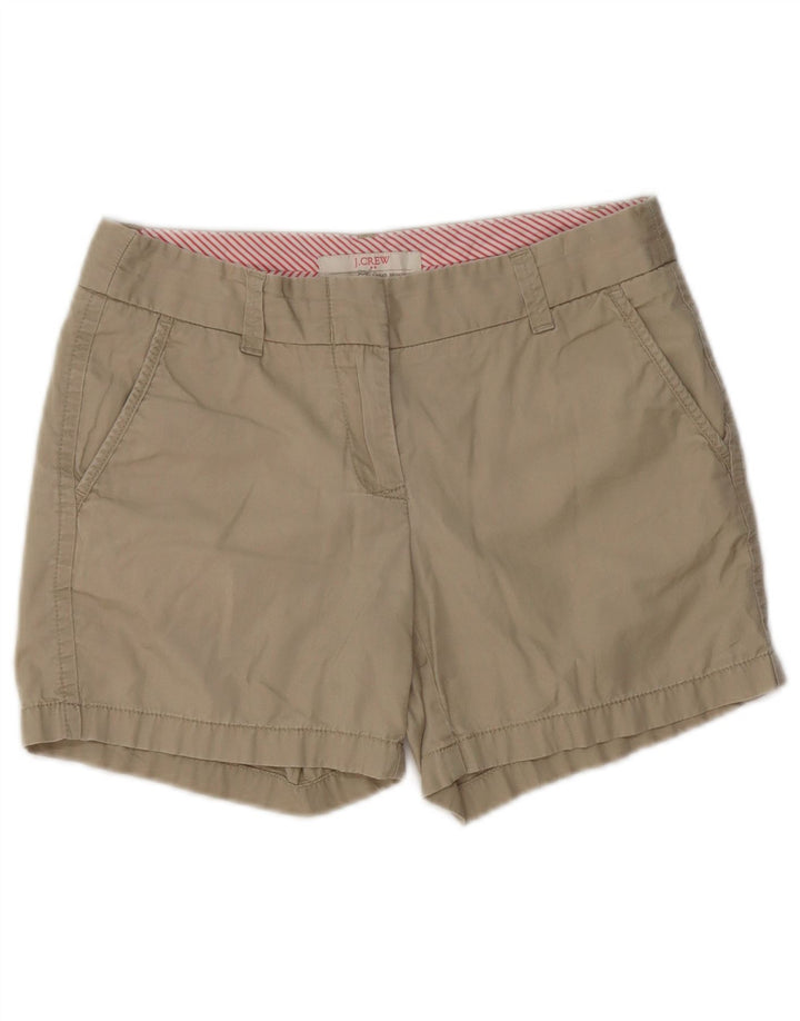 Shorts Chino feminino J. CREW EUA 0 XS W28 algodão bege