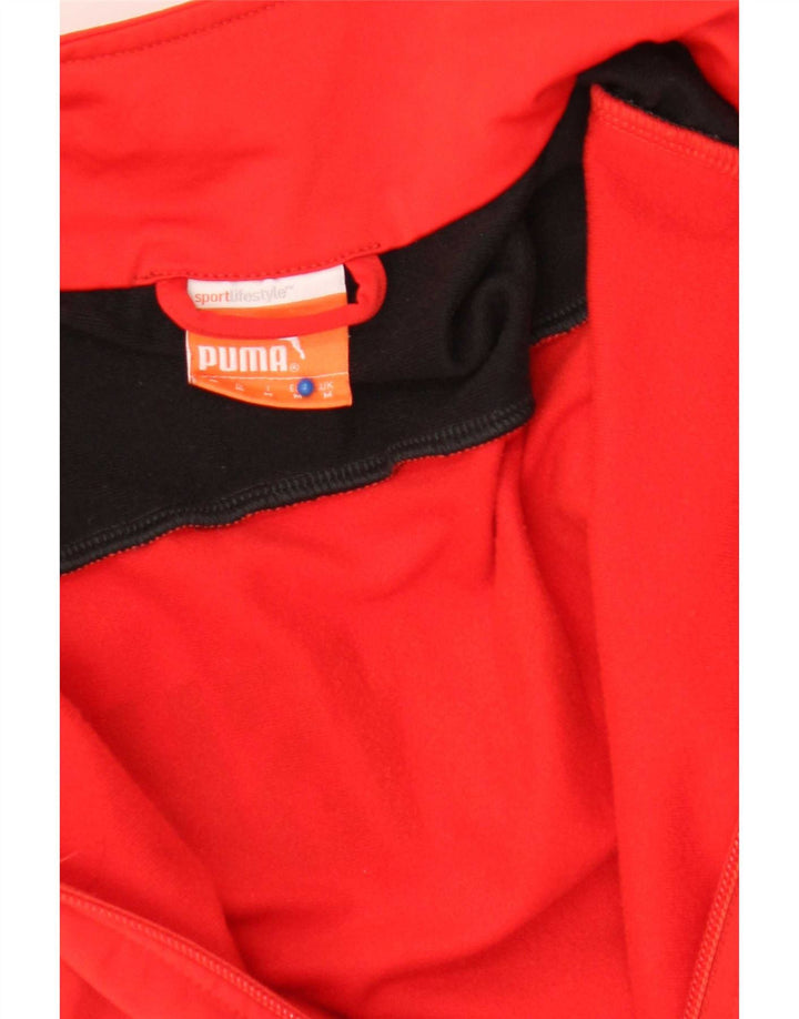 Puma Mens Graphic Tracksuit Top Jaqueta Médio Vermelho Colorblock