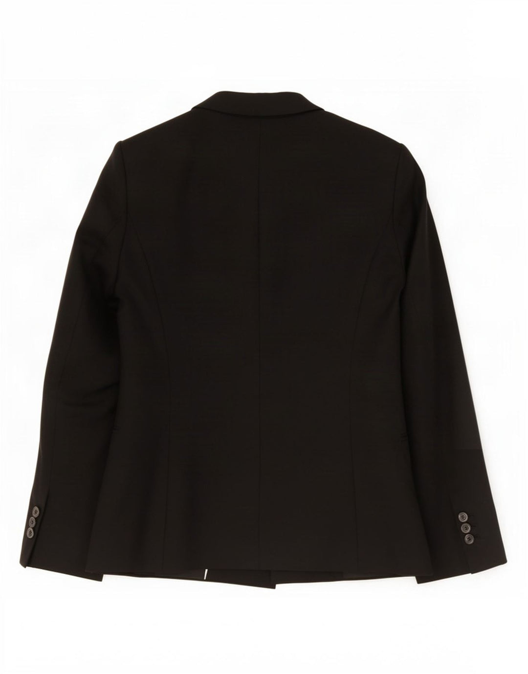 Jaqueta blazer feminina Zara com 1 botão Reino Unido 12 poliéster preto médio