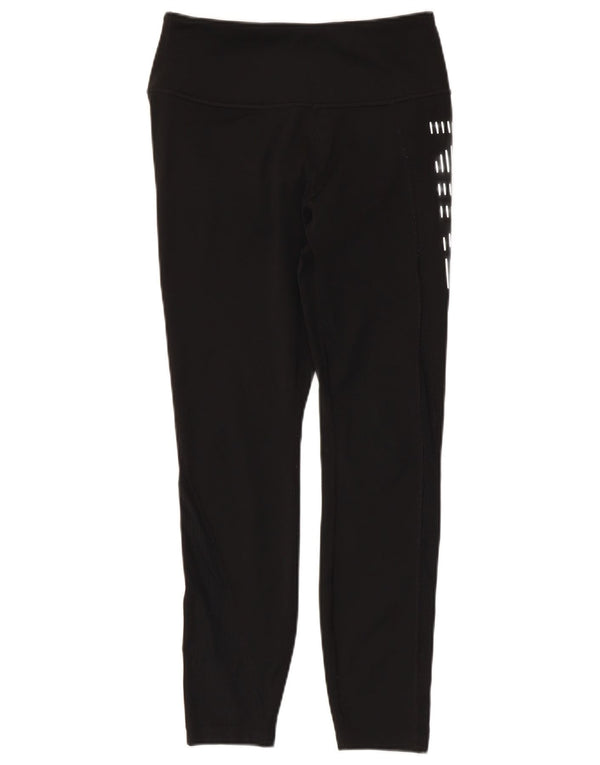 Nike Womens Graphic Leggings UK 8 Pequeno Poliéster Preto