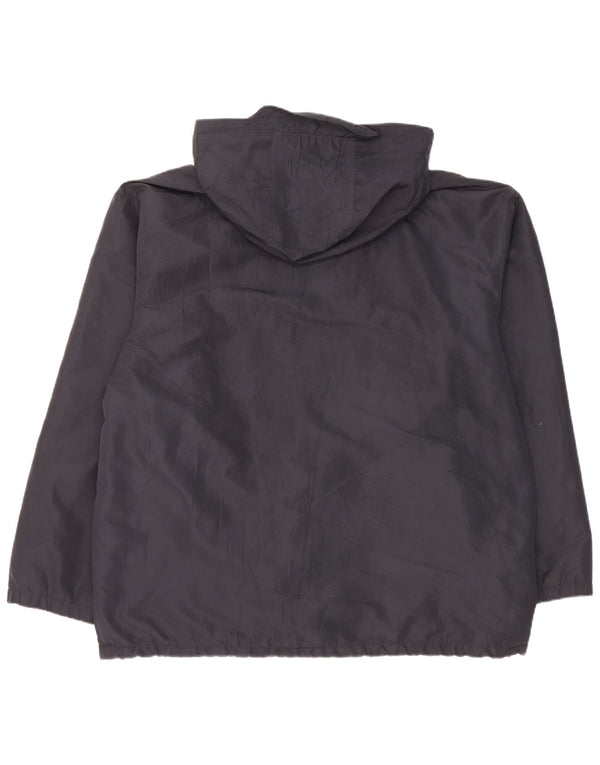 Jaqueta masculina reversível com capuz Kappa UK 40 grande poliéster azul marinho
