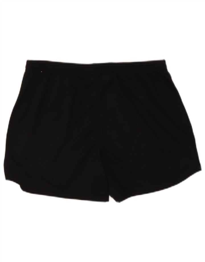 Shorts esportivos femininos Nike Dri Fit UK 12 poliéster preto médio