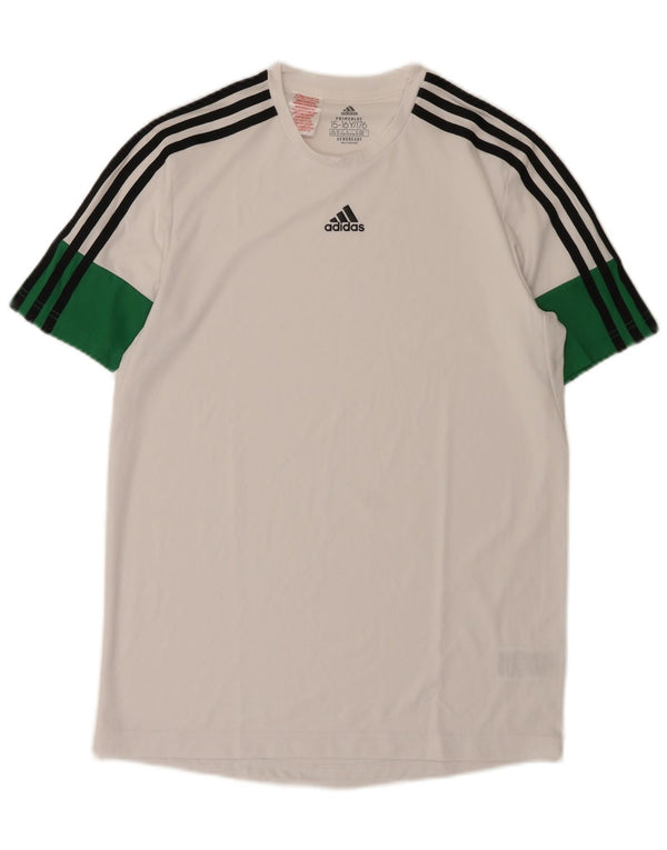 Camiseta Adidas Menino Aeroready Top 15-16 Anos Branco Colorblock Poliéster