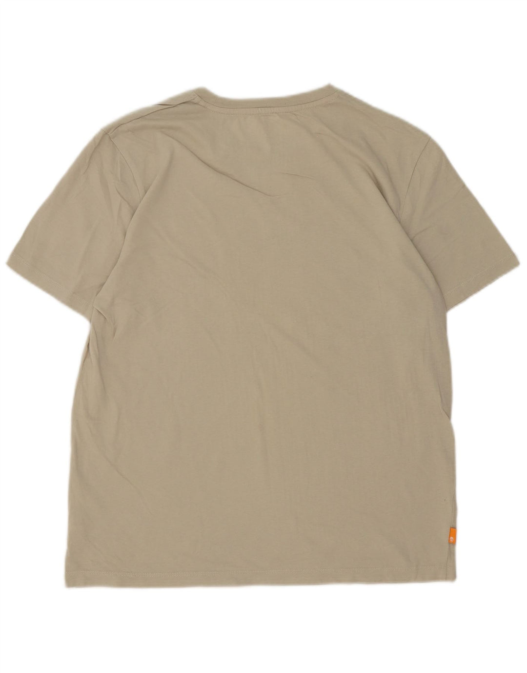 Camiseta masculina Timberland Regular Fit Graphic Top Médio Algodão Bege