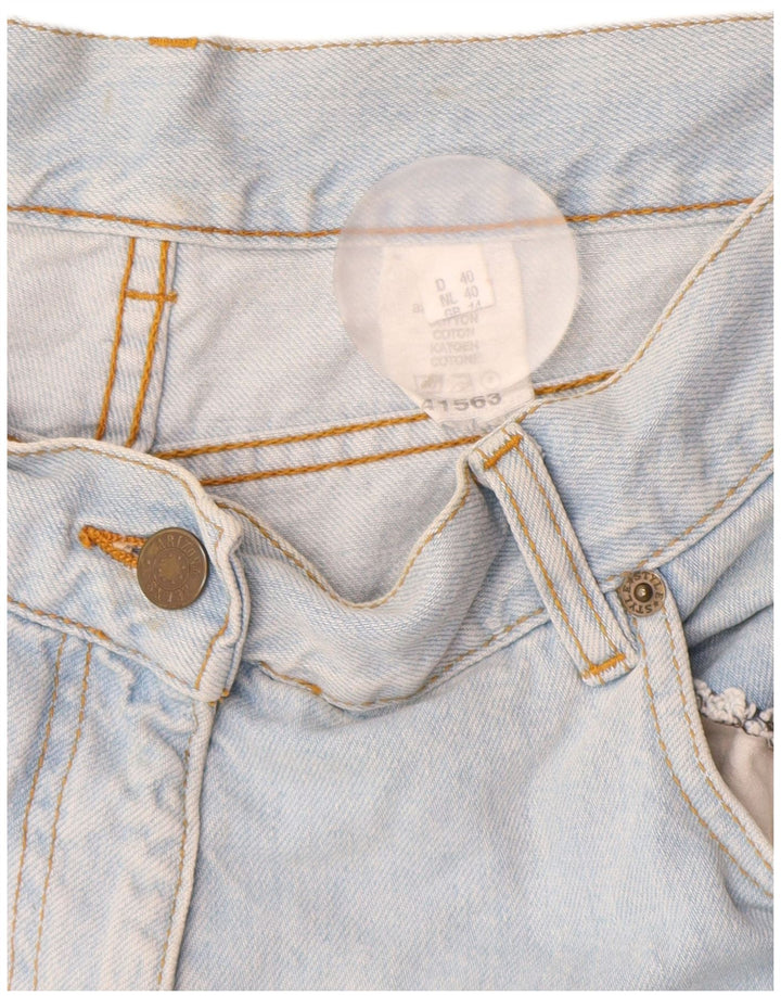 Shorts jeans feminino Arizona UK 14 médio W30 algodão azul
