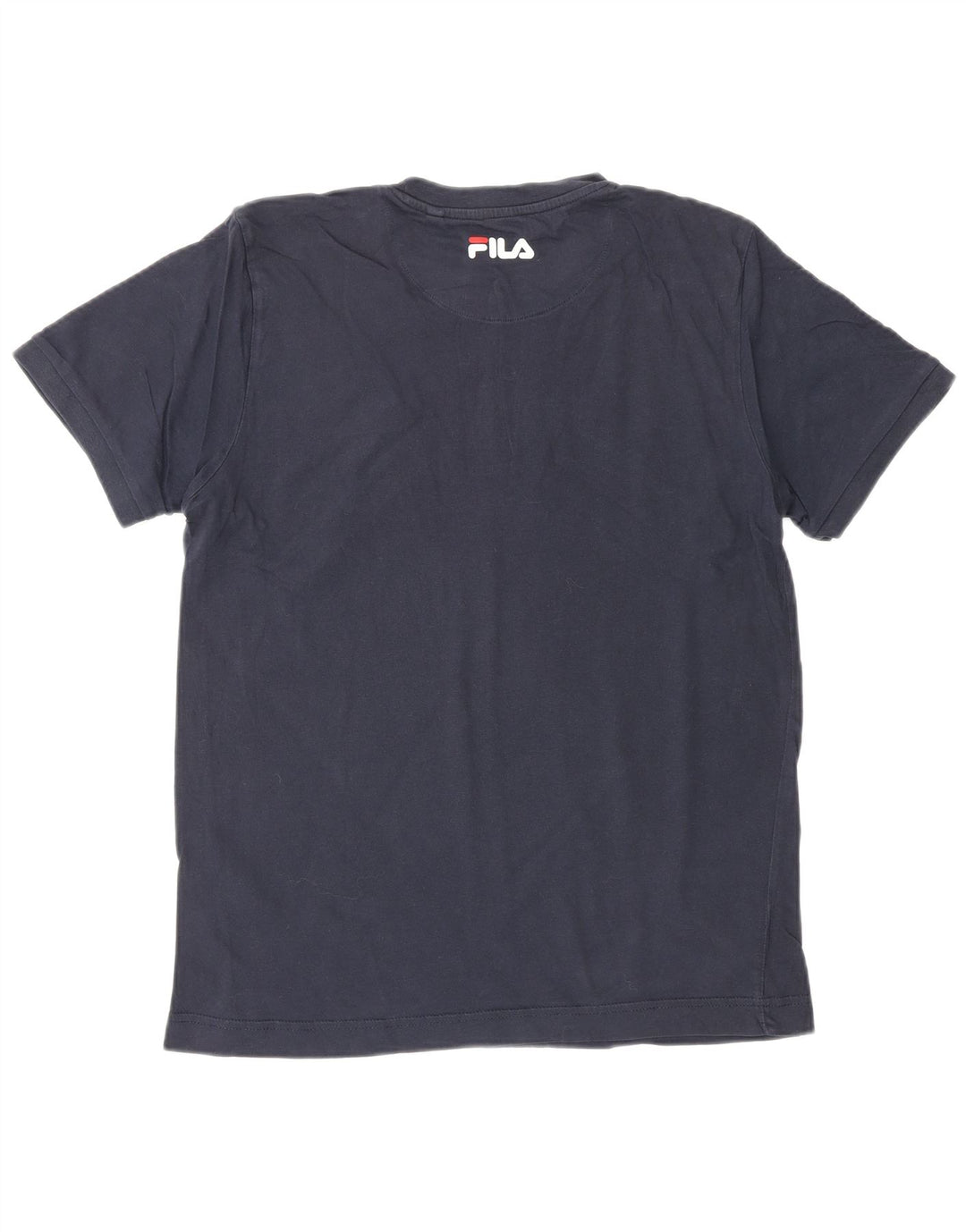 Camiseta masculina gráfica FILA Top pequeno azul marinho