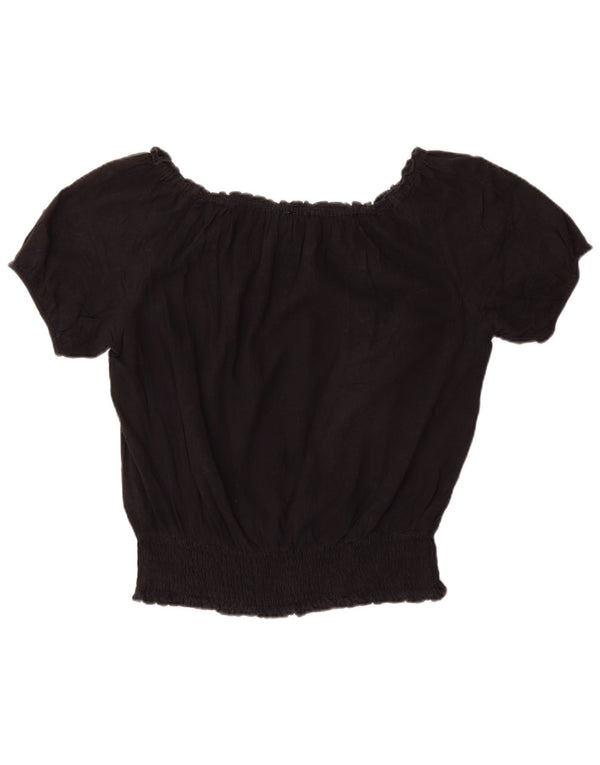 Blusa feminina MICHAEL KORS UK 14 grande algodão preto