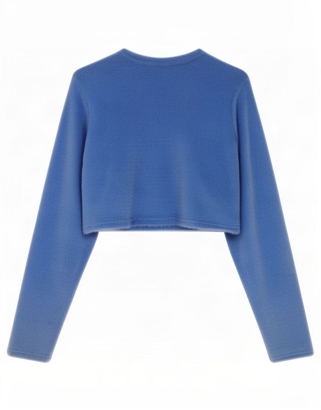 Bolero Jumper feminino Zara UK 10 pequeno azul nylon