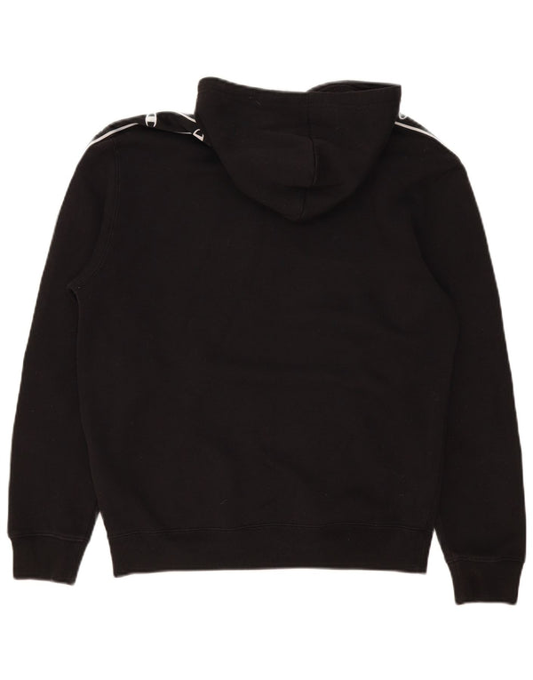 Jumper com capuz gráfico masculino Champion médio algodão preto