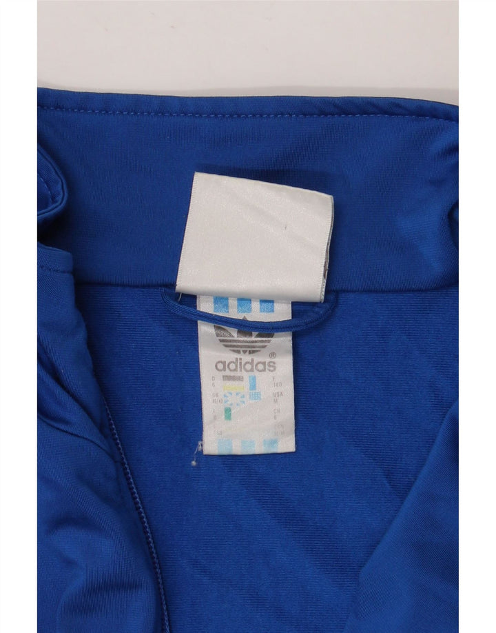 ADIDAS Mens Loose Fit Tracksuit Top Jacket UK 40/42 Médio Azul Poliéster