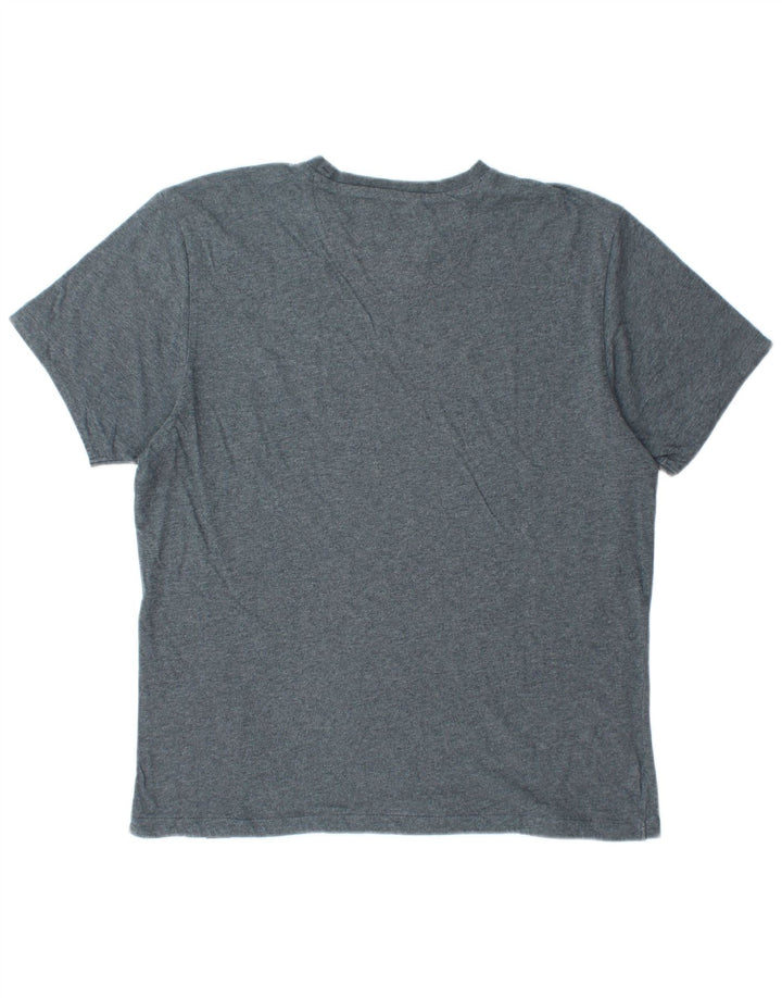 Camiseta masculina Champion Berkeley Fit com estampa gráfica grande cinza manchada