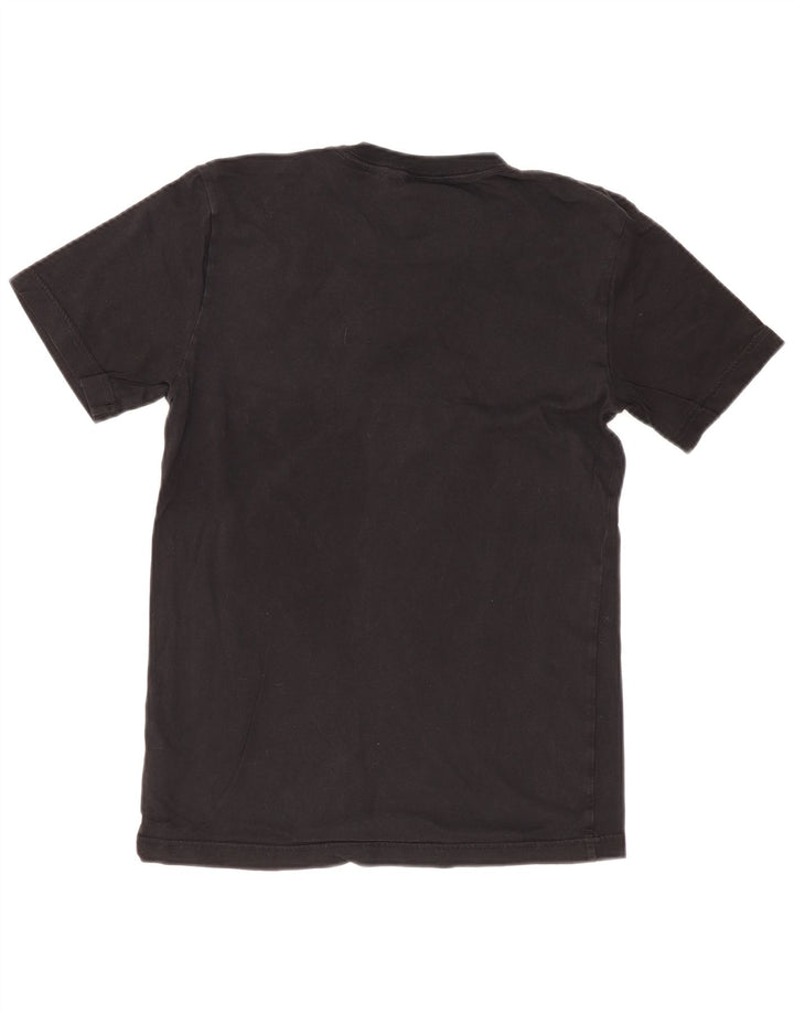 ADIDAS Mens Graphic T-Shirt Top Pequeno Algodão Preto