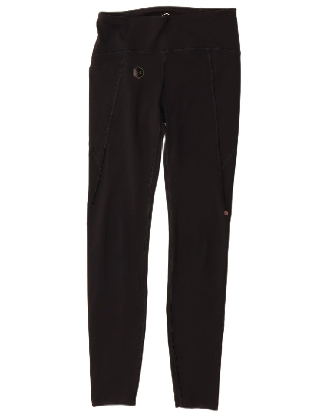 Under Armour Womens Heat Gear Leggings Reino Unido 8 Pequeno Preto