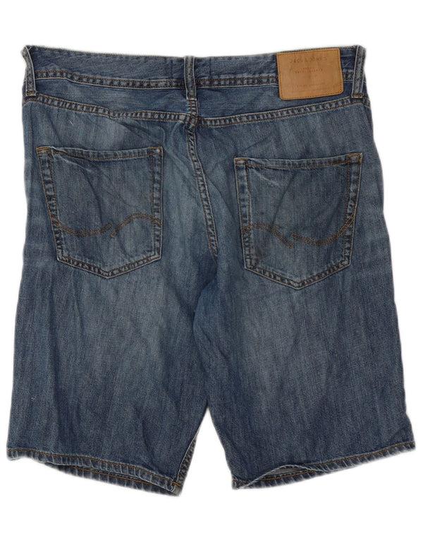 Shorts jeans masculino Jack & Jones Regular Fit médio W32 algodão azul
