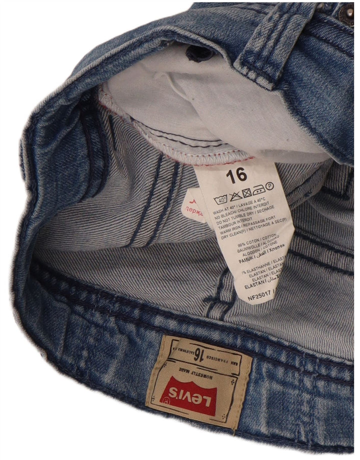 Levi's Boys Capri Jeans 15-16 Anos W30 L16 Azul Algodão