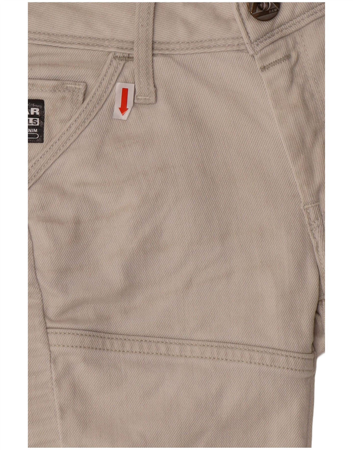 Calça feminina casual justa G-STAR W26 L30 algodão bege