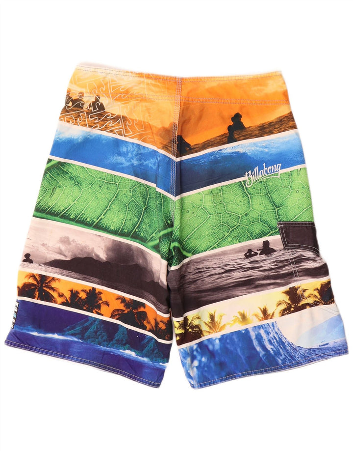 Shorts de natação masculino Billabong gráfico médio listrado multicolorido