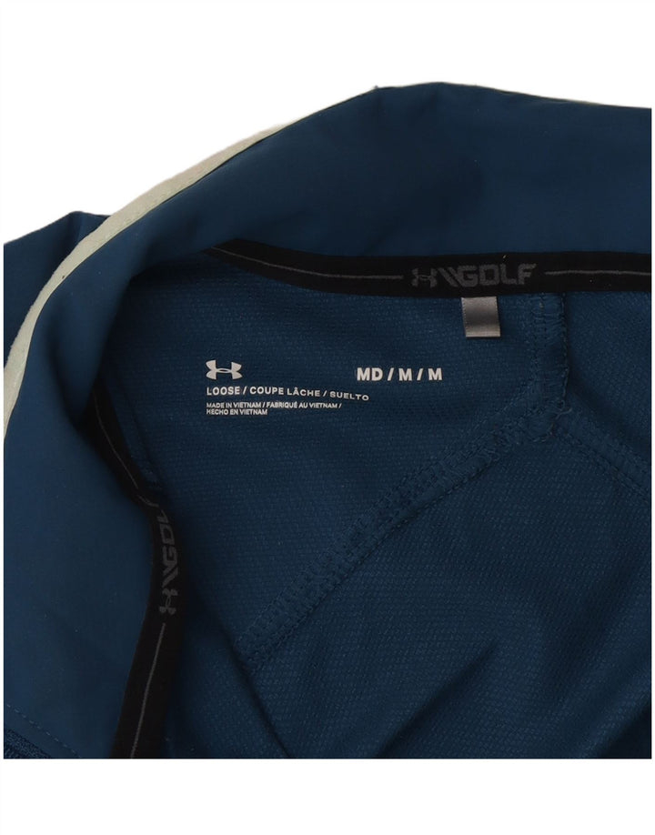 Under Armour masculino gráfico pulôver agasalho jaqueta superior azul médio esportivo