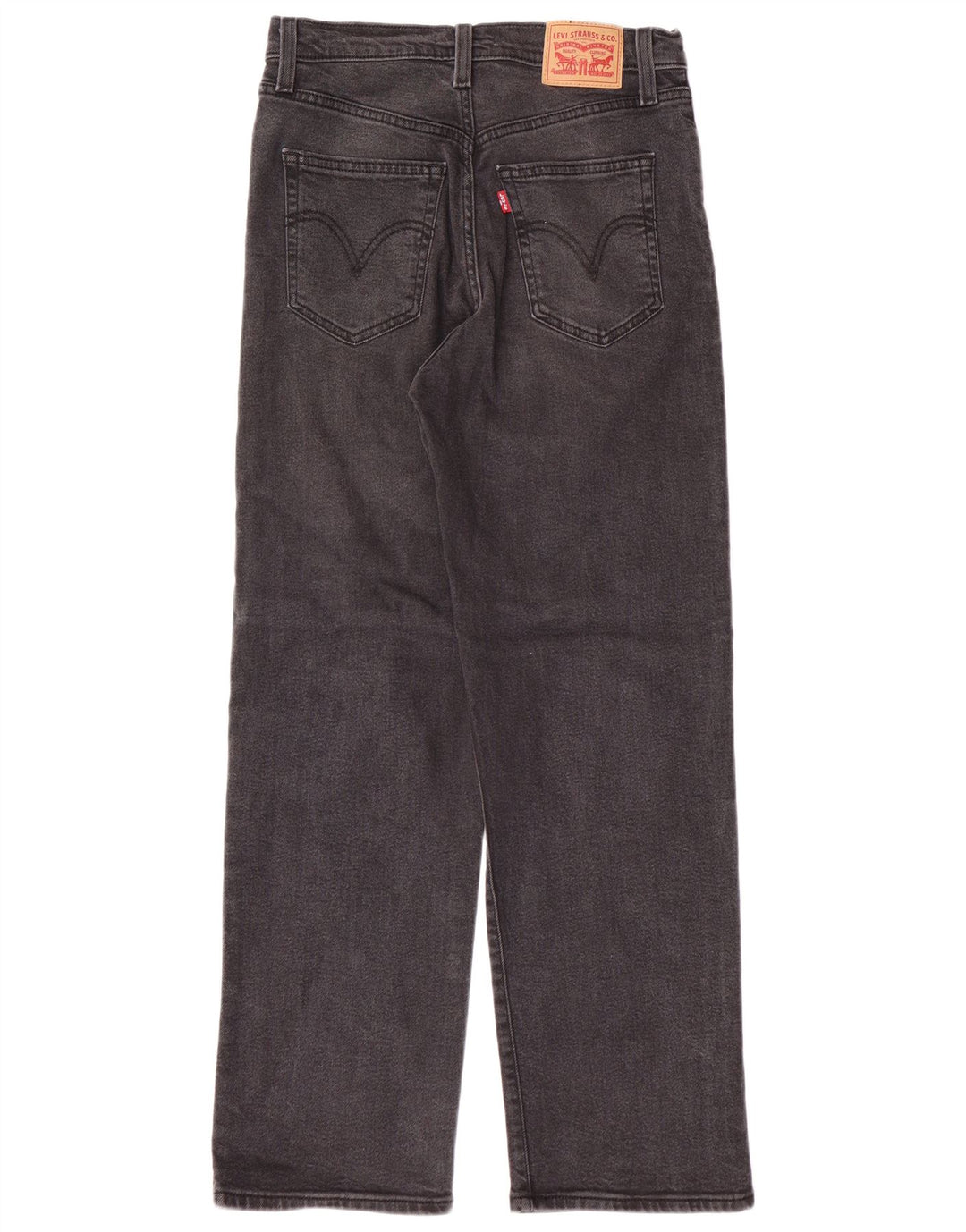 Jeans feminino Levi'S Ribcage Straight W28 L29 algodão cinza
