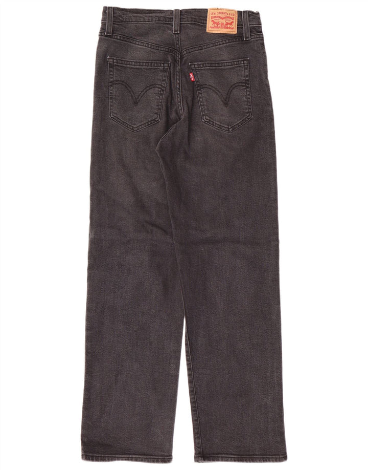 Jeans feminino Levi'S Ribcage Straight W28 L29 algodão cinza