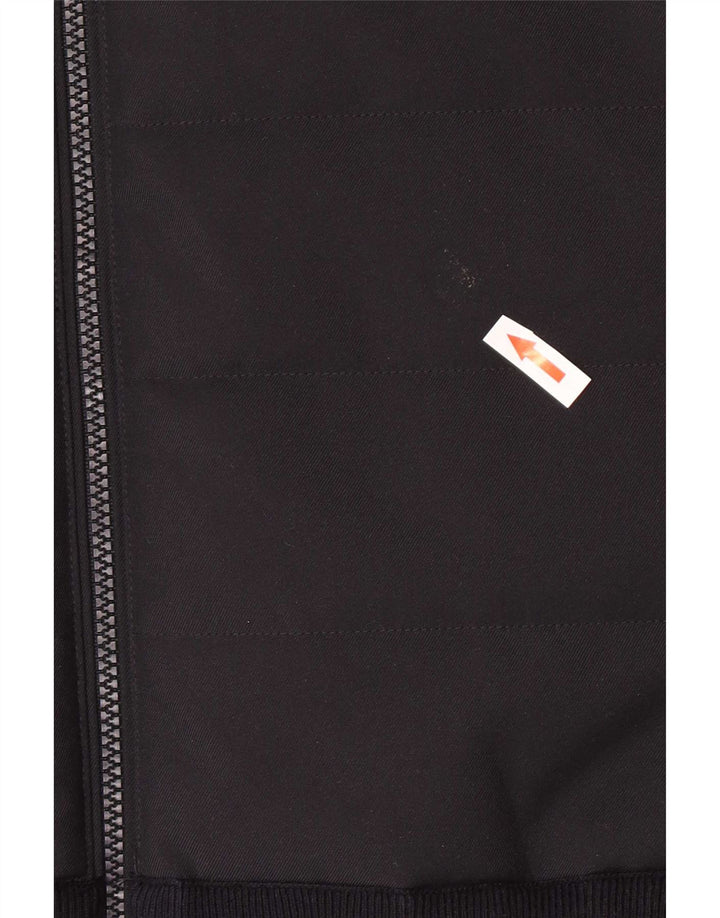 Jaqueta bomber masculina Massimo Dutti UK 42 XL algodão preto