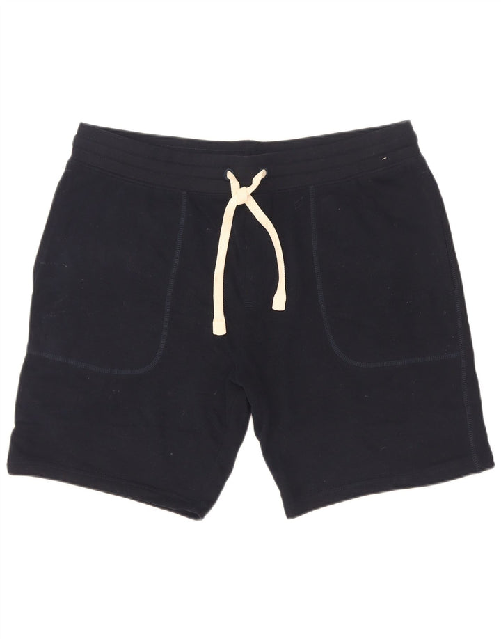 Shorts esportivos masculinos Marks & Spencer grandes de algodão azul marinho
