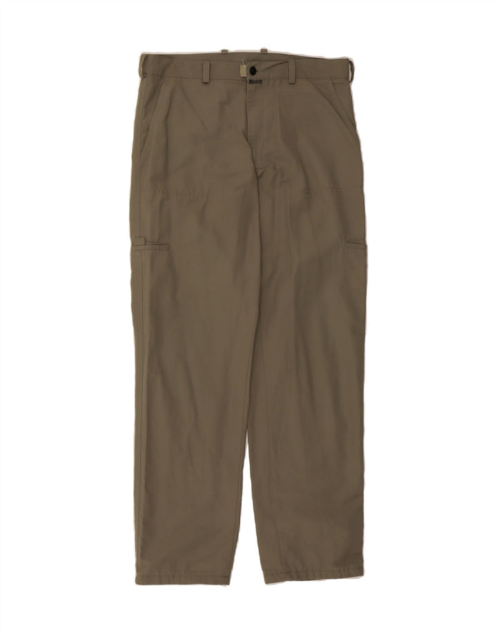 PIONIER Mens Straight Cargo Trousers W36 L34 Khaki Cotton Vintage Pionier and Second-Hand Pionier from Messina Hembry 
