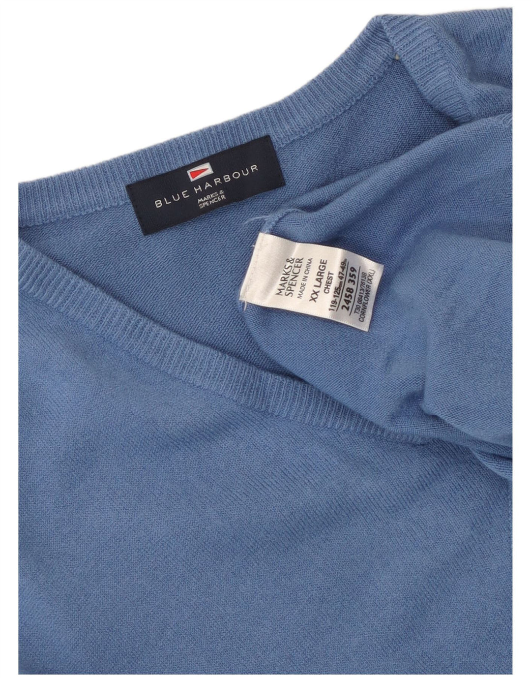 Regata masculina Marks & Spencer Blue Harbor Vest 2XL acrílico azul