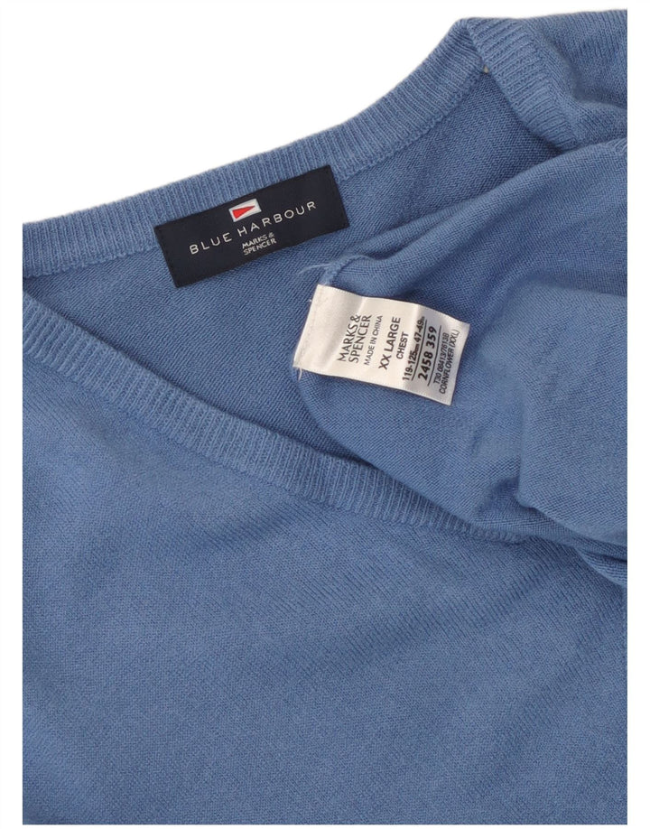 Regata masculina Marks & Spencer Blue Harbor Vest 2XL acrílico azul