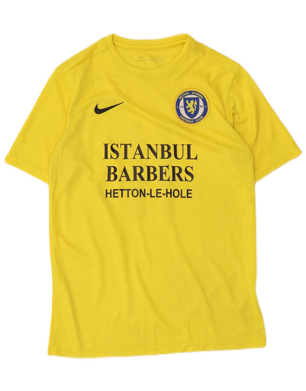 Camiseta Nike Boys Dri Fit Graphic Top 13-14 Anos XL Amarelo Poliéster