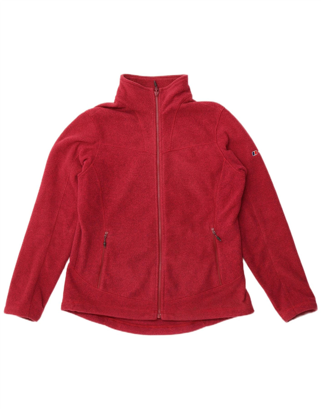 Jaqueta de lã feminina Berghaus UK 16 grande Borgonha