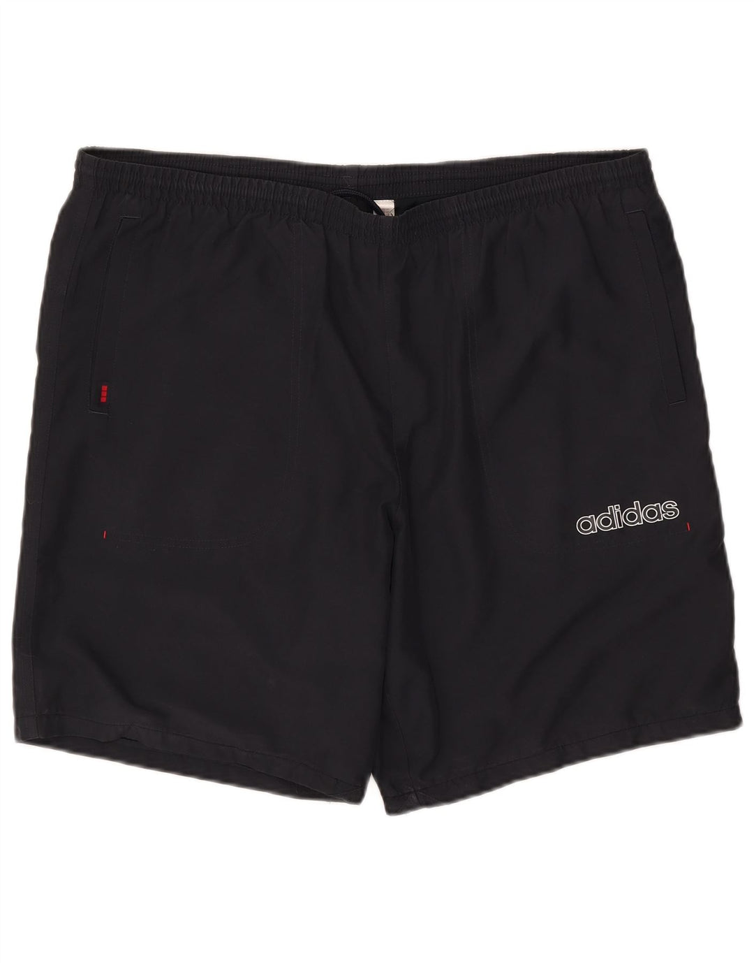 Shorts esportivos masculinos Adidas grandes poliéster azul marinho