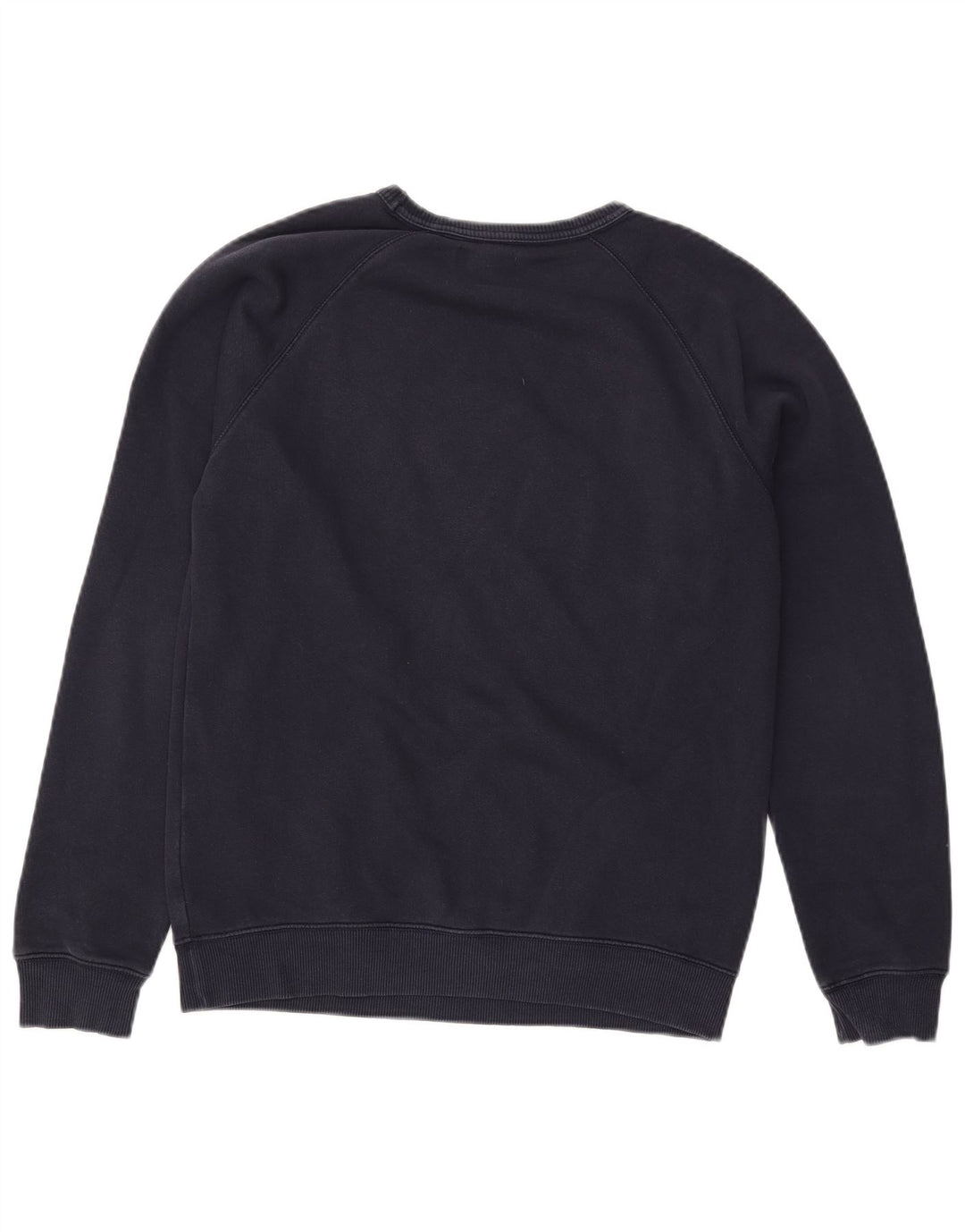 Adidas Mens Graphic Moletom Jumper Pequeno Algodão Azul Marinho