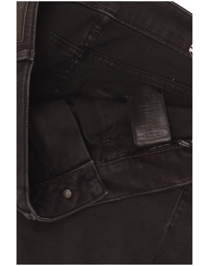 Mini saia jeans feminina G-Star W30 algodão preto médio
