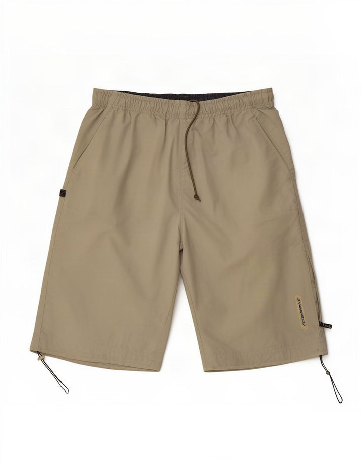 Shorts esportivos masculinos Reebok grandes cinza