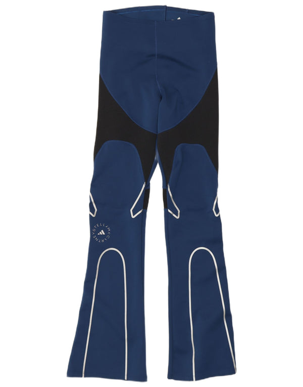 Adidas Womens Stella McCartney Leggings Reino Unido 8/10 Pequeno Azul Colorblock