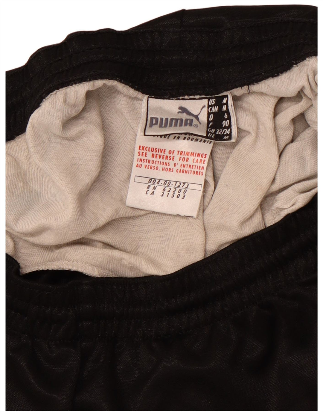 Shorts esportivos masculinos PUMA poliéster preto médio