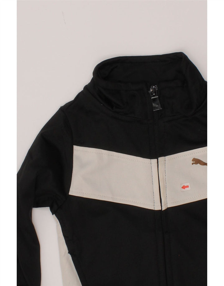 Jaqueta Puma Baby Boys Treino Top 9-12 Meses Preto Colorblock Poliéster