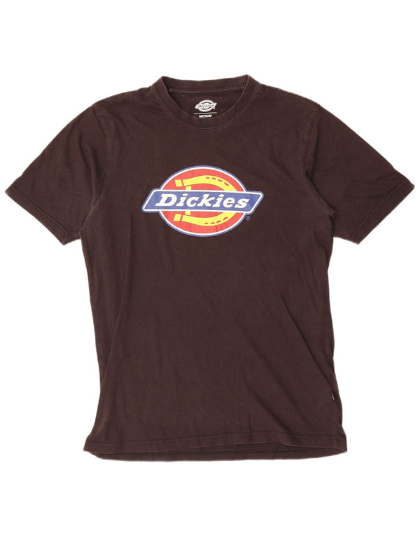Camiseta gráfica masculina Dickies Top médio algodão preto