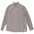 Camisa masculina TOMMY HILFIGER regular fit grande algodão manchado branco