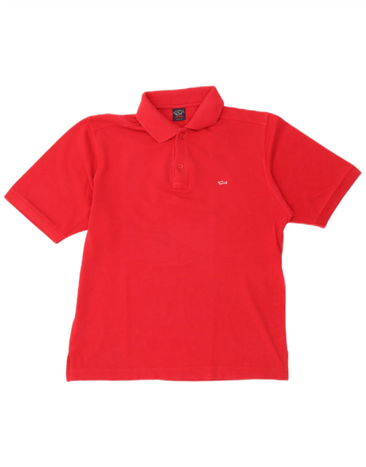 Camisa polo masculina Paul & Shark Yachting pequena vermelha