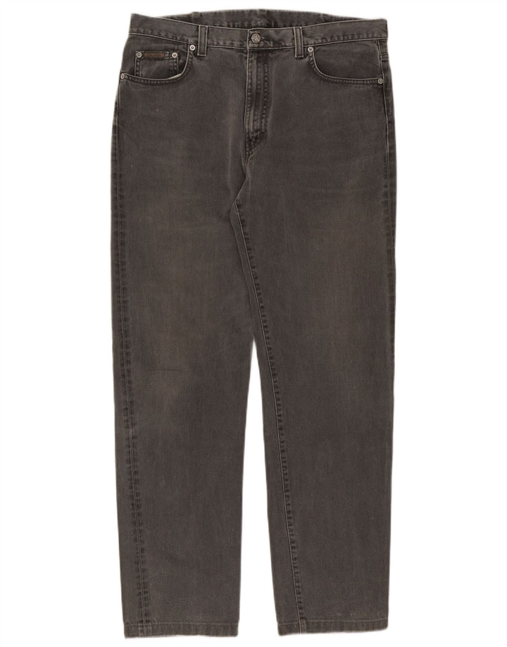 Calça jeans reta masculina Calvin Klein W34 L30 cinza