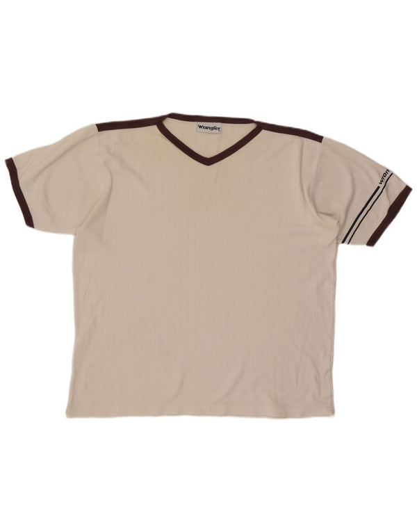 Camiseta masculina Wrangler Top XL branco colorblock