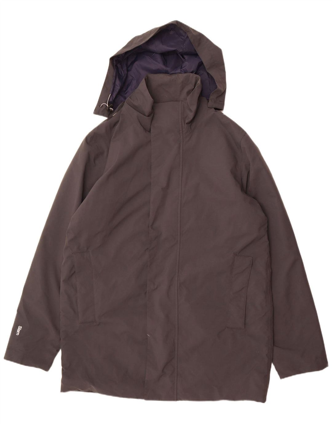 Jaqueta masculina acolchoada com capuz Slam UK 42 XL cinza poliamida